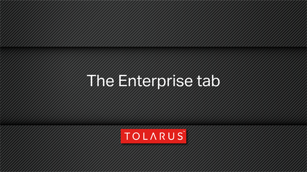 2. Enterprise Tab