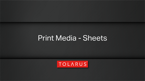 10. Print Media - Sheets