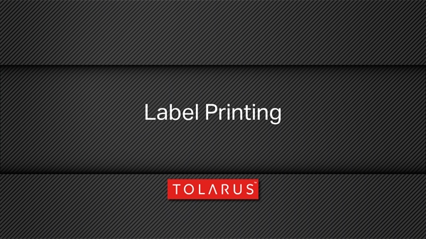 15. Label Printing
